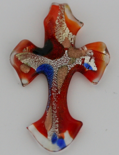 Murano Cross (3 x2 in.) # 02 - Click Image to Close